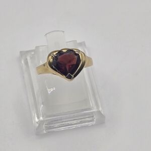 Red Garnet 18k Yellow Gold Over Sterling Silver Ring 2ctw Dee Berkeley Jewelry